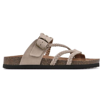 Hayleigh – Braided Cork Sandals